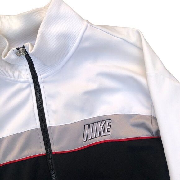 Vitntage Nike Windbreaker Jacket Small Black/White/Cream - Picture 2 of 11